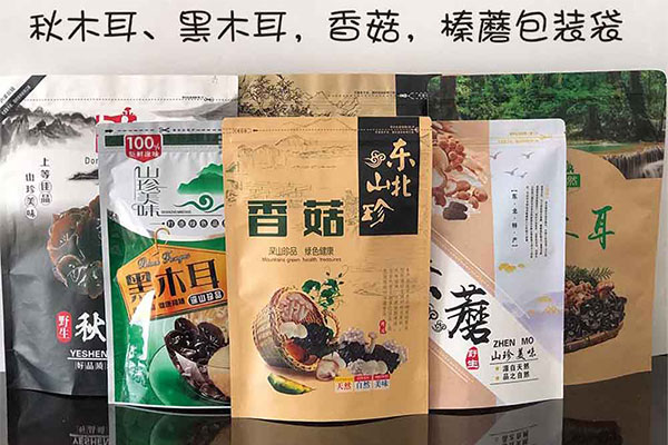 預制袋包裝的香菇木耳食用菌